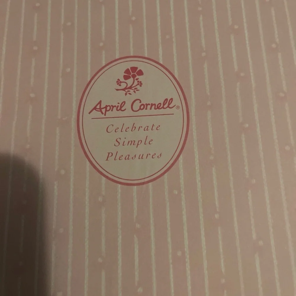 Floral Patterned Notebook with Pink and Green Design April Cornell 2005 - Picture 7 of 9